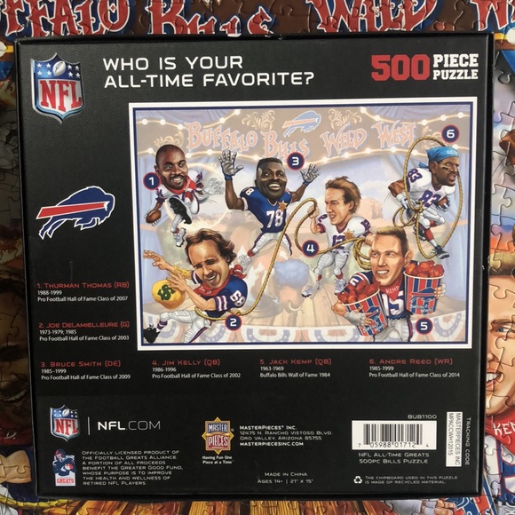 NFL Buffalo Bills All-Time Greats Bills Puzzle - Picture 11 of 15
